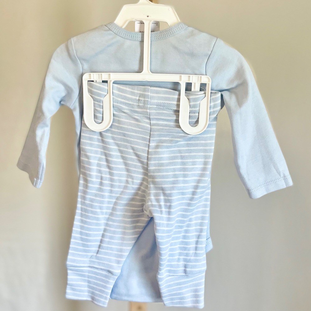 Carters Just One You Baby Boys Blue Dinosaur Bunny Easter Bodysuit‎ Pants Set - Picture 3 of 7